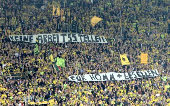 Stadion - 'Keine Arbeitsstellen...'