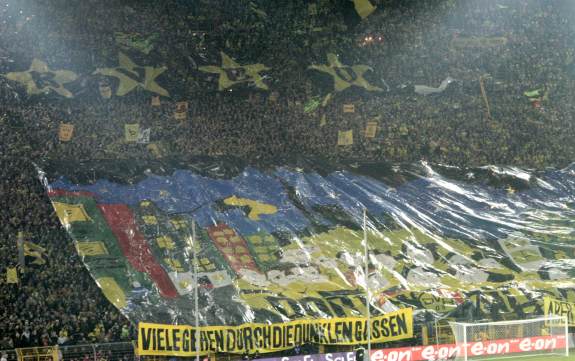 Westfalenstadion - Choreo Teilansicht