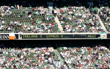 Lansdowne Road - Anzeige mit Endergebnis