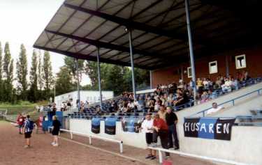 Fürstenbergstadion - Großaufnahme Tribüne