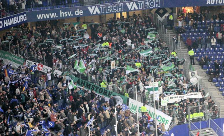 AOL-Arena/Volksparkstadion - Stimmung Auswrts