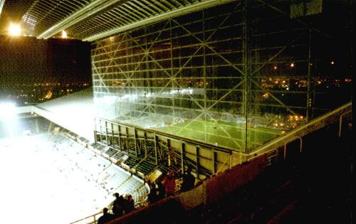 St. James' Park - Blick auf die Seitenwand des Milburn Stand und das Gallow Gate End