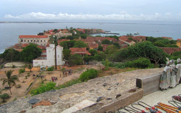 Blick &uuml;ber die Insel Goree