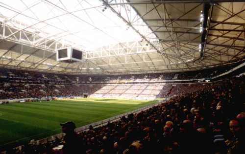 Arena AufSchalke - Innenansicht Nordkurve und Westgerade