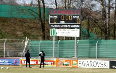 Rheinpark Stadion - Anzeigetafel