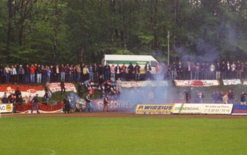 Stadion Sonnenblume - Hier sollte eigentlich  niemand stehen...