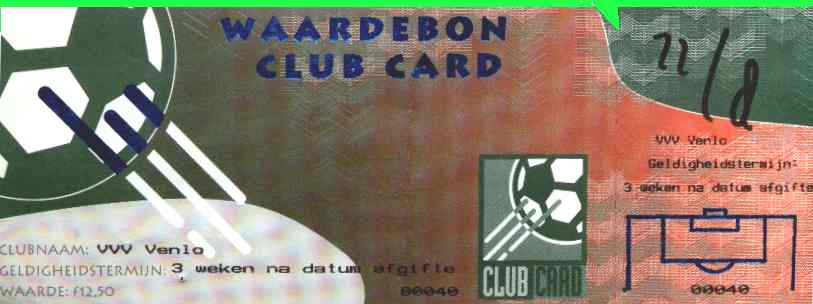 VVV Clubcard Antrag