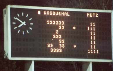 Stadium Nord Lille M&eacute;tropole - Anzeigetafel