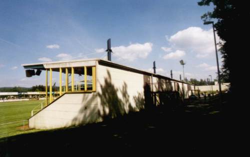 Stadion am Wasserwerk - Tribüne Rückansicht